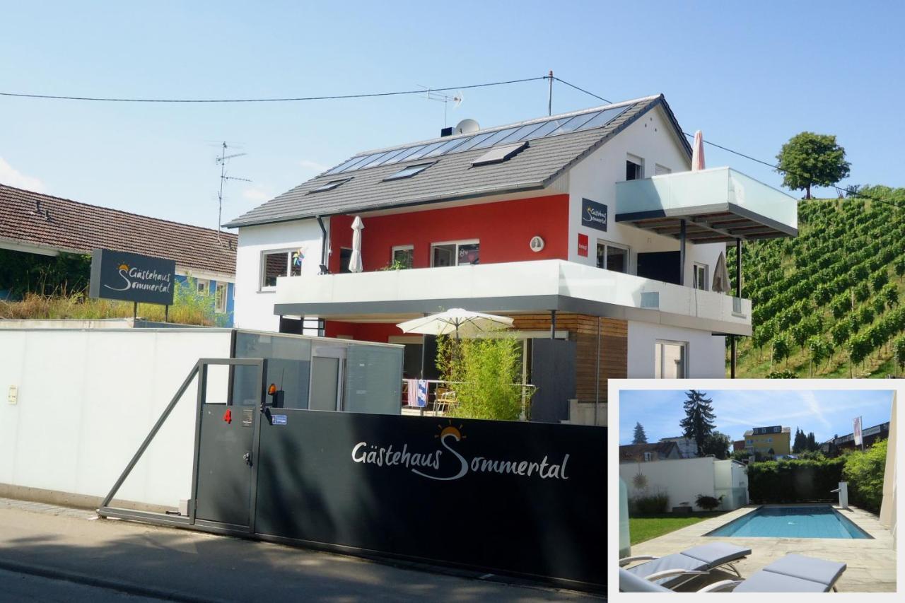 Gaestehaus Sommertal Mit Pool Im Garten, Eigener Parkplatz, 800M Zum Bodensee, 300M Zur Altstadt Meersburg Exterior photo
